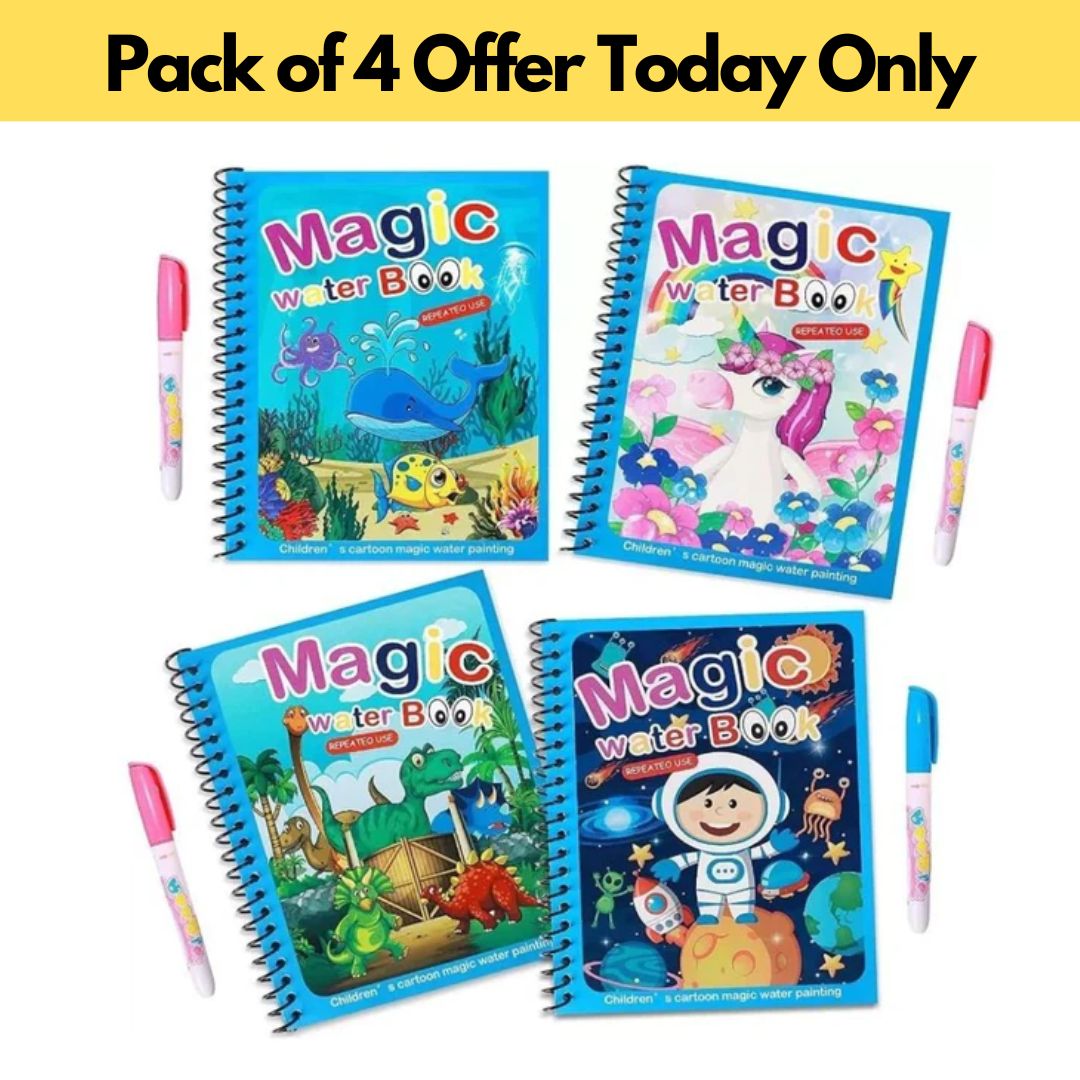 Gomerry kids Kid'S Magic Water Coloring Book Set at Rs 40/piece in New Delhi